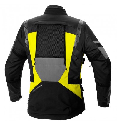 Giacca da moto Spidi 4 Season Evo H2Out grigia, nera e gialla Giacca da moto Spidi 4 Season Evo H2Out grigia, nera e gialla