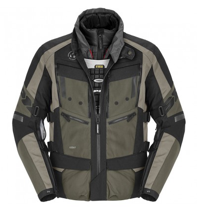 Giacca da moto Spidi 4 Season Evo H2Out militar, sabbia e nera