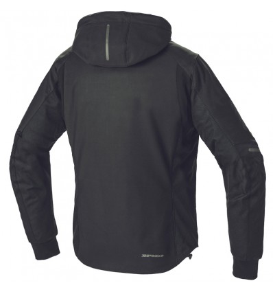 Giacca da moto Spidi Hoodie Armor H2Out nera Giacca da moto Spidi Hoodie Armor H2Out nera