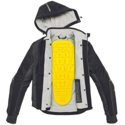 Giacca da moto Spidi Hoodie Armor H2Out nera Giacca da moto Spidi Hoodie Armor H2Out nera
