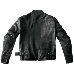 Giacca da moto in pelle Spidi Ring nera Giacca da moto in pelle Spidi Ring nera