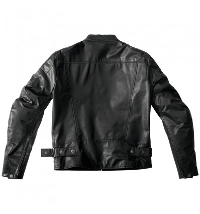 Giacca da moto in pelle Spidi Ring nera Giacca da moto in pelle Spidi Ring nera