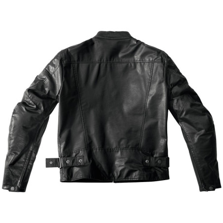 Giacca da moto in pelle Spidi Ring nera Giacca da moto in pelle Spidi Ring nera