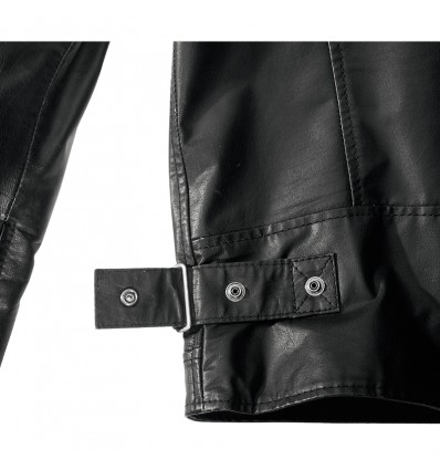 Giacca da moto in pelle Spidi Ring nera Giacca da moto in pelle Spidi Ring nera