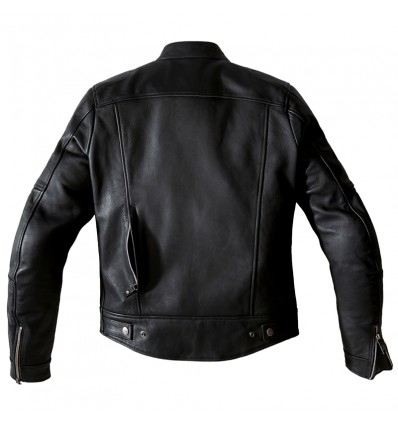 Giacca da moto in pelle Spidi Roadrunner nera Giacca da moto in pelle Spidi Roadrunner nera