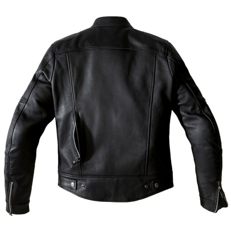 Giacca da moto in pelle Spidi Roadrunner nera Giacca da moto in pelle Spidi Roadrunner nera