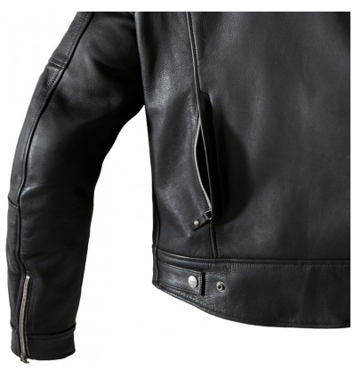 Giacca da moto in pelle Spidi Roadrunner nera Giacca da moto in pelle Spidi Roadrunner nera