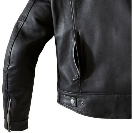 Giacca da moto in pelle Spidi Roadrunner nera Giacca da moto in pelle Spidi Roadrunner nera