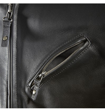 Giacca da moto in pelle Spidi Roadrunner nera Giacca da moto in pelle Spidi Roadrunner nera