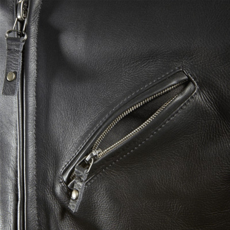 Giacca da moto in pelle Spidi Roadrunner nera Giacca da moto in pelle Spidi Roadrunner nera