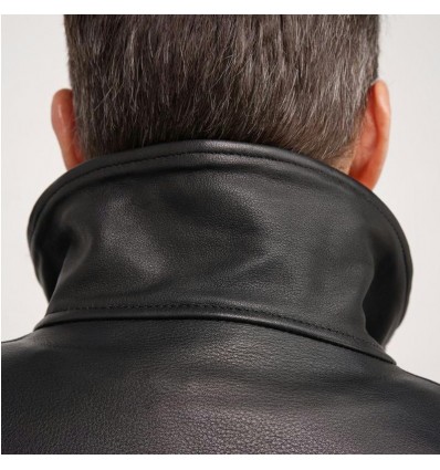 Giacca da moto in pelle Helstons Benny nera Giacca da moto in pelle Helstons Benny nera