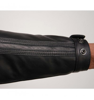 Giacca da moto in pelle Helstons Ace Rag nera Giacca da moto in pelle Helstons Ace Rag nera