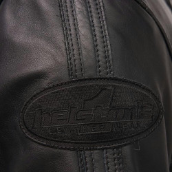 Giacca da moto in pelle Helstons Ace Rag nera Giacca da moto in pelle Helstons Ace Rag nera