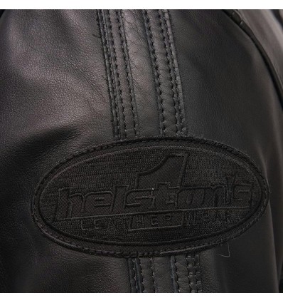 Giacca da moto in pelle Helstons Ace Rag nera Giacca da moto in pelle Helstons Ace Rag nera