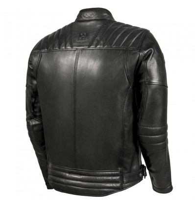 Giacca da moto in pelle Hevik Garage nera Giacca da moto in pelle Hevik Garage nera