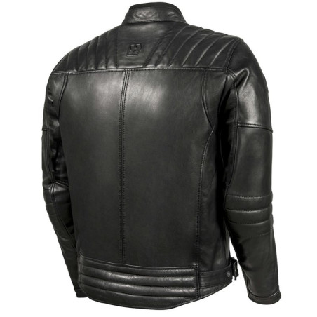 Giacca da moto in pelle Hevik Garage nera Giacca da moto in pelle Hevik Garage nera