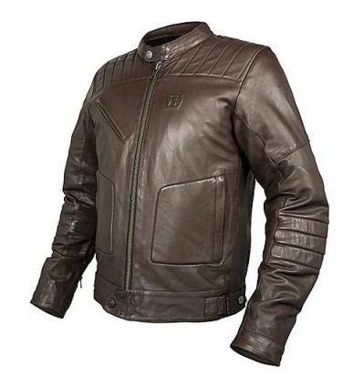 Giacca da moto in pelle Hevik Garage marrone Giacca da moto in pelle Hevik Garage marrone