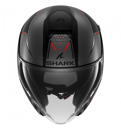 Casco Shark Helmets Citycruiser Krestone nero e rosso