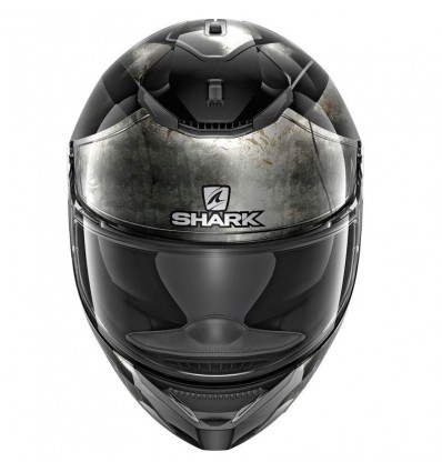 Casco Shark Spartan Hoplite nero e argento Casco Shark Spartan Hoplite nero e argento