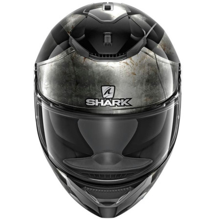 Casco Shark Spartan Hoplite nero e argento Casco Shark Spartan Hoplite nero e argento