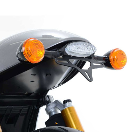 Portatarga R&G completo di faro led per Triumph Thruxton 1200 e 1200R Portatarga R&G completo di faro led per Triumph Thruxton 1200 e 1200R