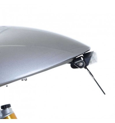 Portatarga R&G completo di faro led per Triumph Thruxton 1200 e 1200R Portatarga R&G completo di faro led per Triumph Thruxton 1200 e 1200R