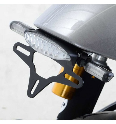 Portatarga R&G completo di faro led per Triumph Thruxton 1200 e 1200R Portatarga R&G completo di faro led per Triumph Thruxton 1200 e 1200R