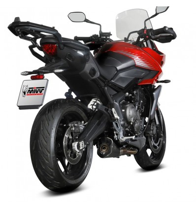 Scarico completo Mivv Delta Race Inox Black per Triumph Tiger Sport 660