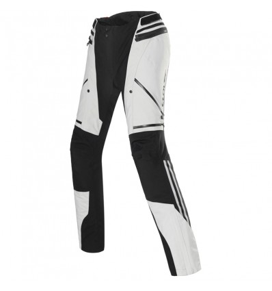 Pantaloni donna tecnici da moto Clover Laminator 2 WP Lady grigi e neri