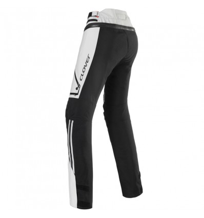 Pantaloni donna tecnici da moto Clover Laminator 2 WP Lady grigi e neri Pantaloni donna tecnici da moto Clover Laminator 2 WP Lady grigi e neri