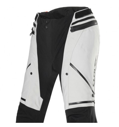 Pantaloni donna tecnici da moto Clover Laminator 2 WP Lady grigi e neri Pantaloni donna tecnici da moto Clover Laminator 2 WP Lady grigi e neri