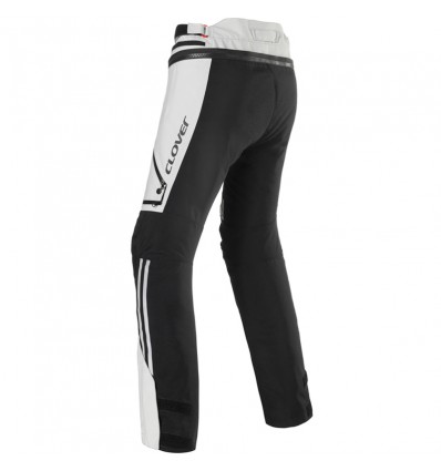 Pantaloni tecnici da moto Clover Laminator 2 WP grigi e neri Pantaloni tecnici da moto Clover Laminator 2 WP grigi e neri