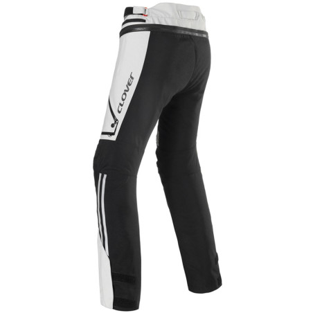Pantaloni tecnici da moto Clover Laminator 2 WP grigi e neri Pantaloni tecnici da moto Clover Laminator 2 WP grigi e neri