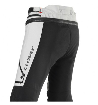 Pantaloni tecnici da moto Clover Laminator 2 WP grigi e neri Pantaloni tecnici da moto Clover Laminator 2 WP grigi e neri