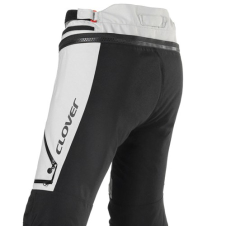 Pantaloni tecnici da moto Clover Laminator 2 WP grigi e neri Pantaloni tecnici da moto Clover Laminator 2 WP grigi e neri