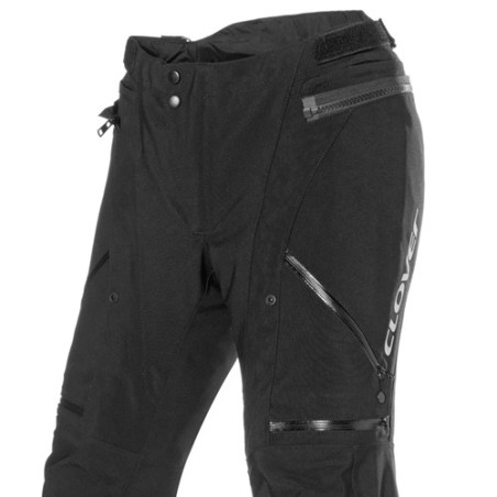 Pantaloni tecnici da moto Clover Laminator 2 WP neri Pantaloni tecnici da moto Clover Laminator 2 WP neri