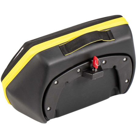 Valigie laterali Hepco & Becker Royster Speed 15 litri attacco C-Bow nere e gialle Valigie laterali Hepco & Becker Royster Speed 15 litri attacco C-Bow nere e gialle