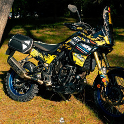 Valigie laterali Hepco & Becker Royster Speed 15 litri attacco C-Bow nere e gialle Valigie laterali Hepco & Becker Royster Speed 15 litri attacco C-Bow nere e gialle