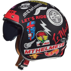 Casco MT-Helmets Le Mans 2 Anarchny A1 nero opaco Casco MT-Helmets Le Mans 2 Anarchny A1 nero opaco