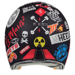 Casco MT-Helmets Le Mans 2 Anarchny A1 nero opaco Casco MT-Helmets Le Mans 2 Anarchny A1 nero opaco