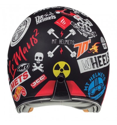 Casco MT-Helmets Le Mans 2 Anarchny A1 nero opaco Casco MT-Helmets Le Mans 2 Anarchny A1 nero opaco