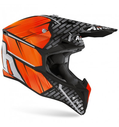 Casco Airoh enduro Wraap Idol arancio e antracite opaco Casco Airoh enduro Wraap Idol arancio e antracite opaco