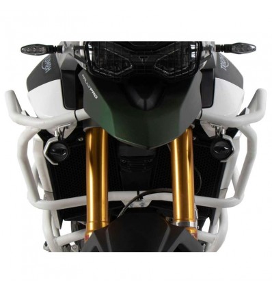 Paraserbatoio bianco Hepco & Becker Solid per Triumph Tiger 850 Sport Paraserbatoio bianco Hepco & Becker Solid per Triumph Tiger 850 Sport