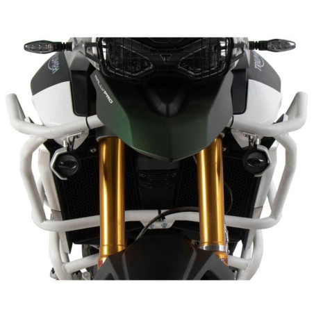 Paraserbatoio bianco Hepco & Becker Solid per Triumph Tiger 850 Sport Paraserbatoio bianco Hepco & Becker Solid per Triumph Tiger 850 Sport