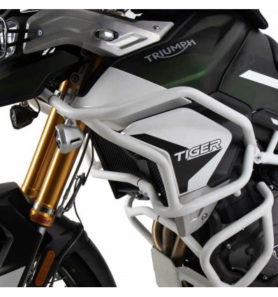 Paraserbatoio bianco Hepco & Becker Solid per Triumph Tiger 850 Sport Paraserbatoio bianco Hepco & Becker Solid per Triumph Tiger 850 Sport
