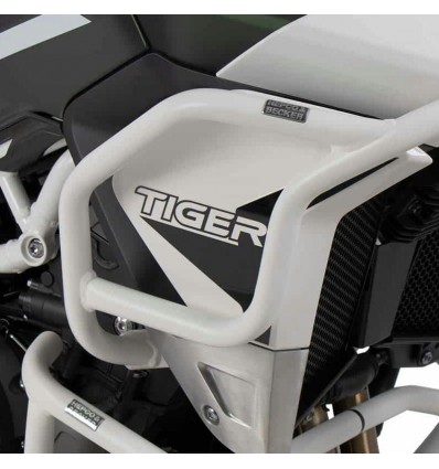 Paraserbatoio bianco Hepco & Becker per Triumph Tiger 850 Sport Paraserbatoio bianco Hepco & Becker per Triumph Tiger 850 Sport