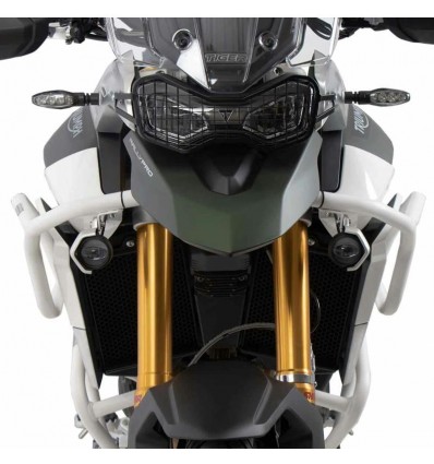 Paraserbatoio bianco Hepco & Becker per Triumph Tiger 850 Sport Paraserbatoio bianco Hepco & Becker per Triumph Tiger 850 Sport