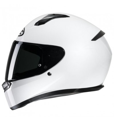 Casco integrale HJC C10 monocolore bianco lucido Casco integrale HJC C10 monocolore bianco lucido