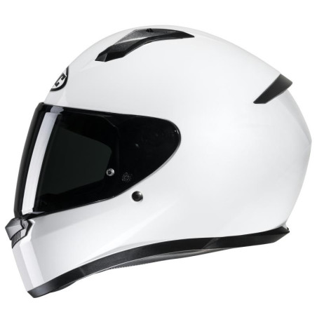 Casco integrale HJC C10 monocolore bianco lucido Casco integrale HJC C10 monocolore bianco lucido