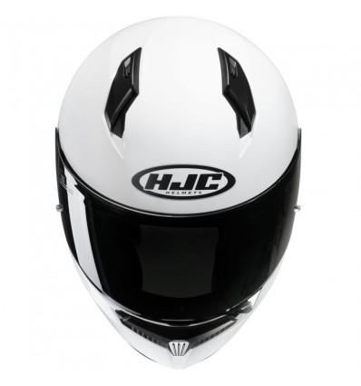 Casco integrale HJC C10 monocolore bianco lucido Casco integrale HJC C10 monocolore bianco lucido
